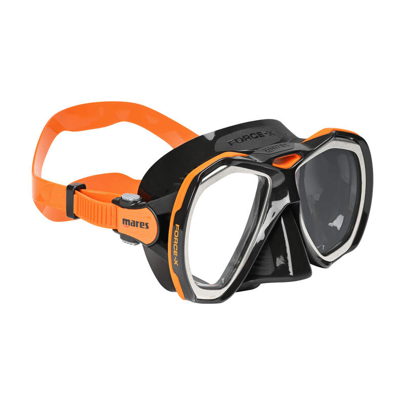 mares force x mask black orange