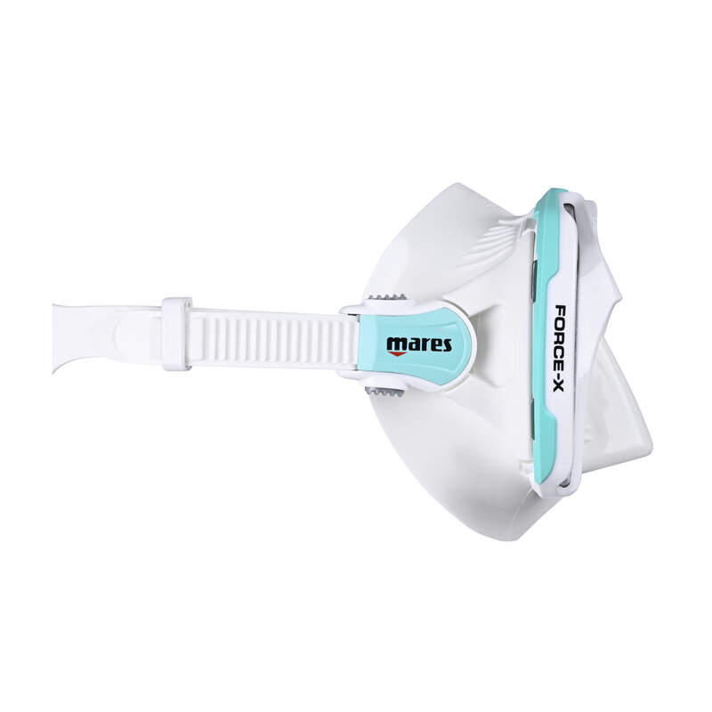 mares force x mask white aqua side