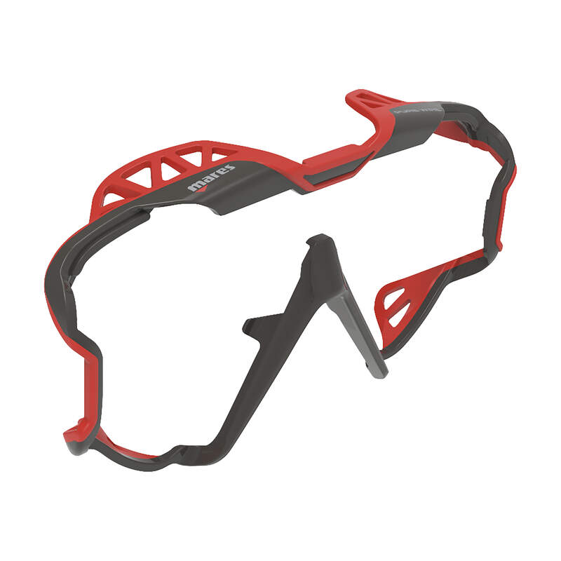 mares pure wire frame red grey