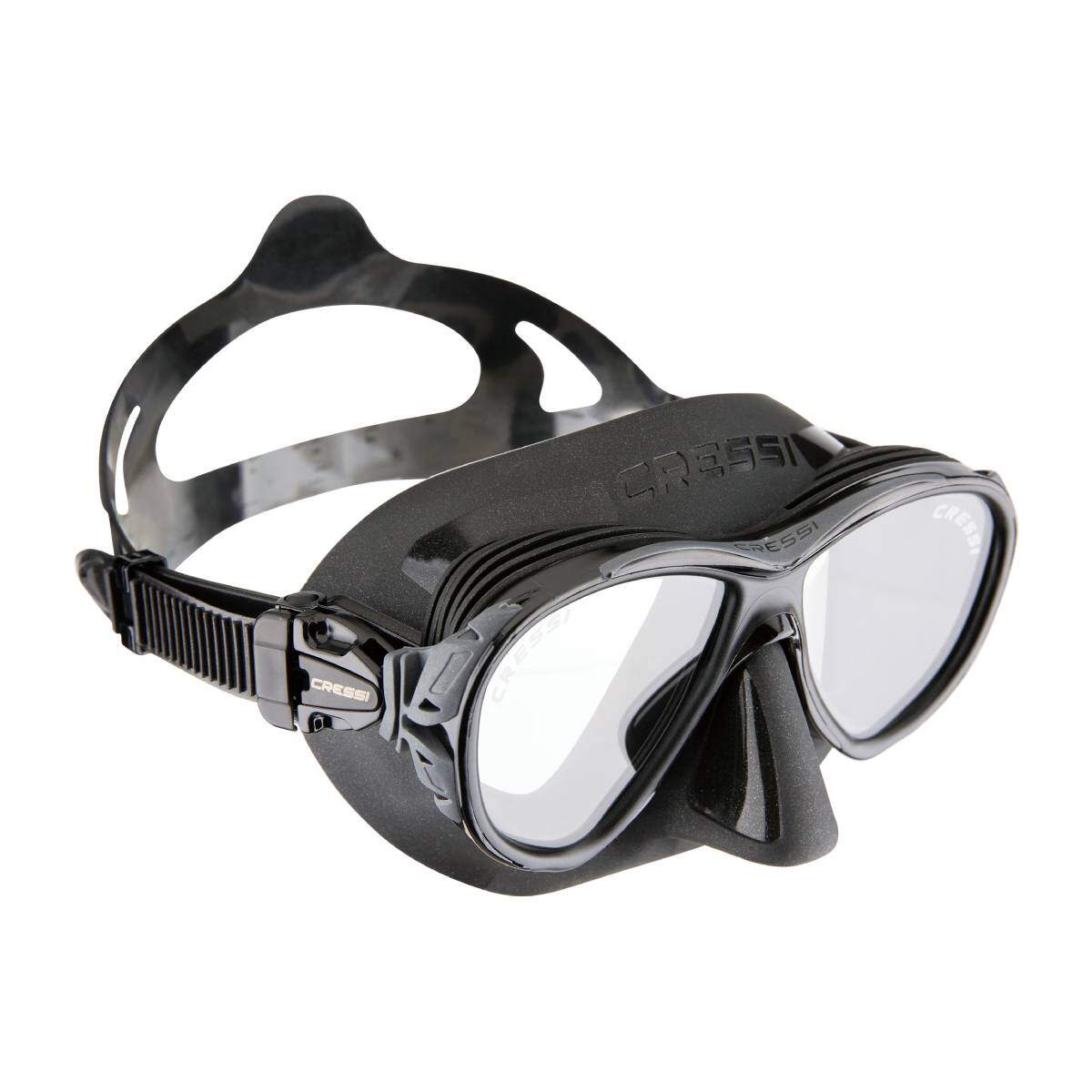 cressi naxos dive mask black black