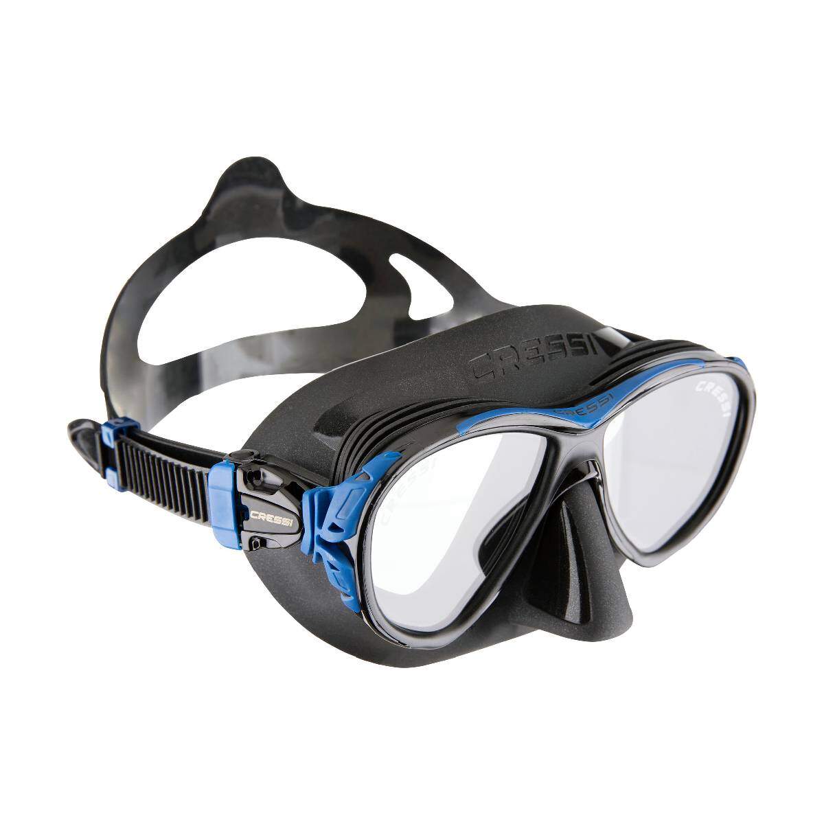 cressi naxos dive mask black blue