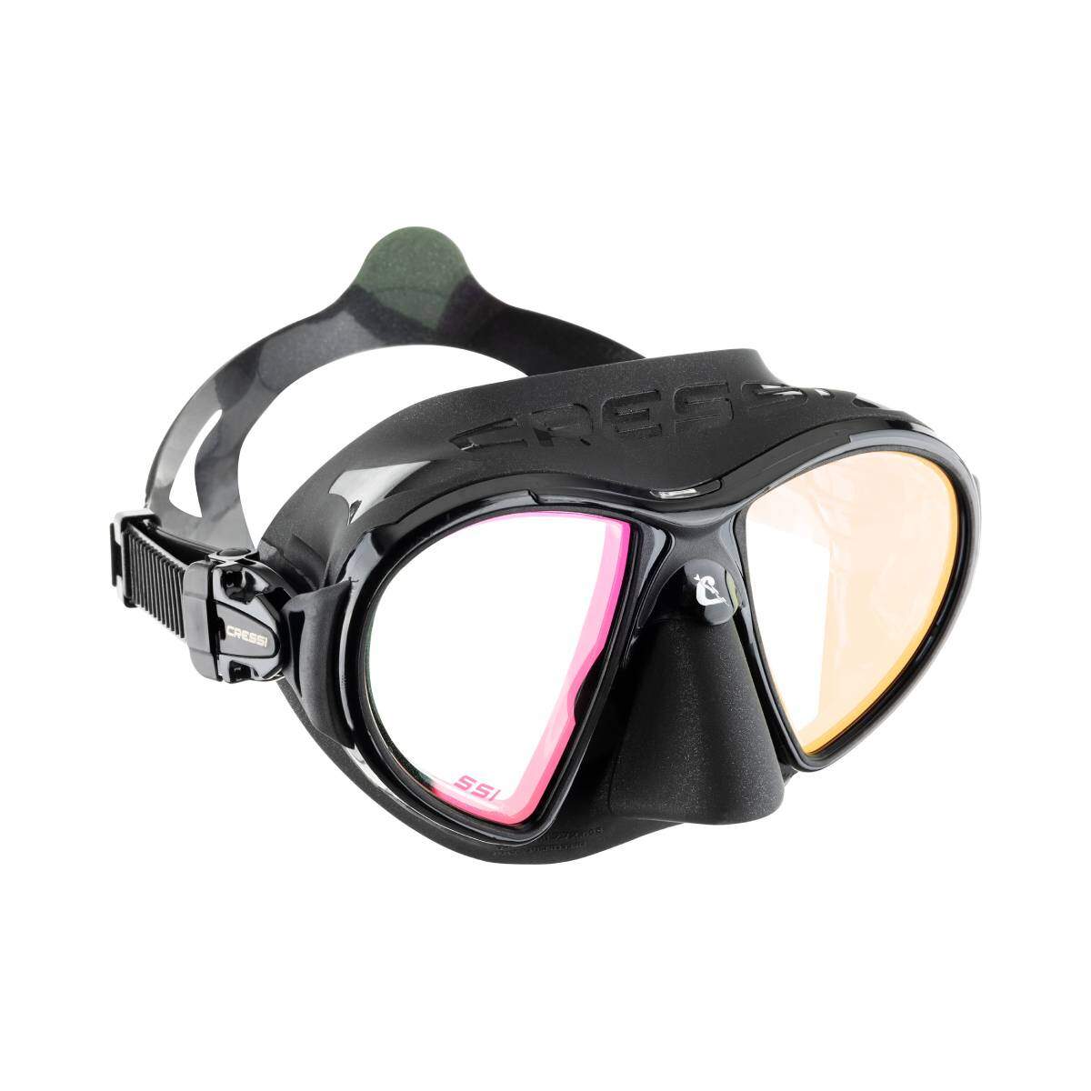 cressi zeus dive mask black UV