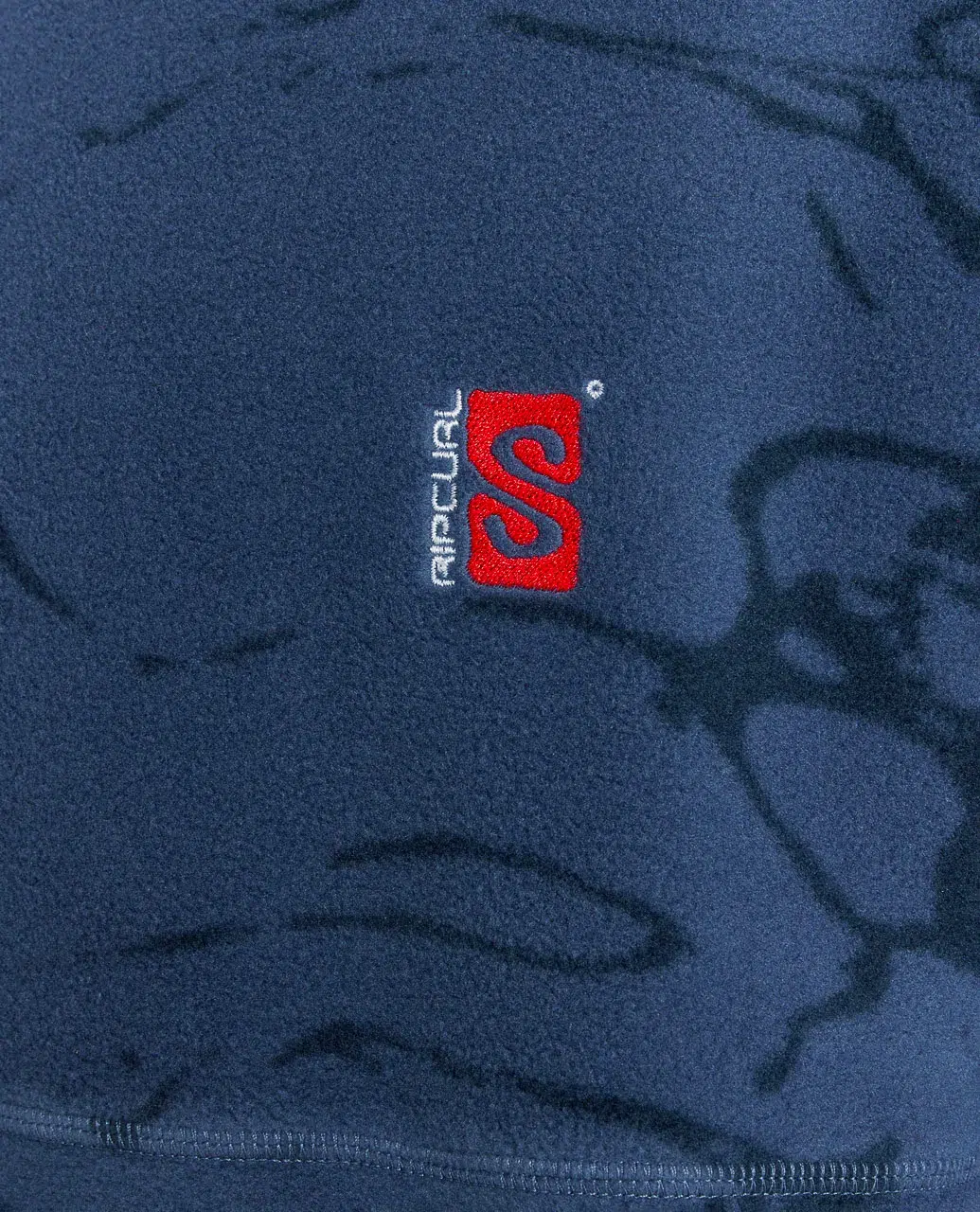 rip curl mens search light polar hooded fleece logo detail