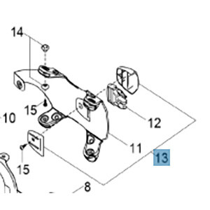 Scubapro Hydros Pro Weight Holster Schematic SHowing Base + Shell