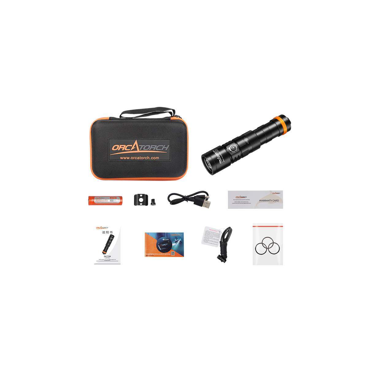 orca torch DC710 whats in the box